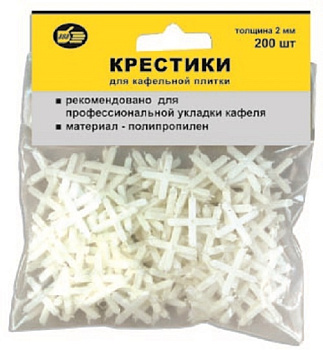 Крестики д/плитки 4,0 мм, уп. 100 шт – фото Крестики д/плитки 4,0 мм, уп. 100 шт – фото