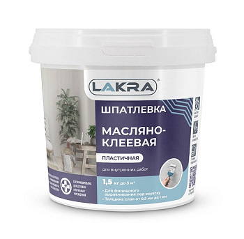 Шпаклевка масл.-клеевая  (1,5 кг) Лакра – фото