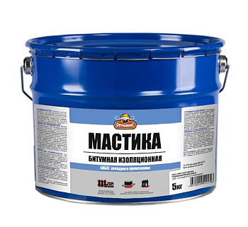 Мастика Битумно-изоляционная МБИ  5кг,, – фото