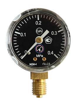 Манометр ацетиленовый 4 МПа – фото