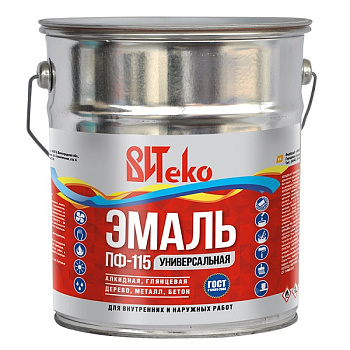 Эмаль ПФ-115 желтая (5 кг) ВИТЕКО – фото