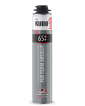 Пена монтажная KUDO PROFF 65+ (1000мл) ПРОФ – фото Пена монтажная KUDO PROFF 65+ (1000мл) ПРОФ – фото