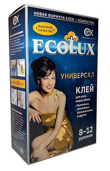 Клей д/обоев ECOLUX Универсал. (250 гр) – фото