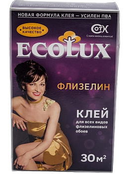 Клей д/обоев ECOLUX Флизелин (250 гр) – фото