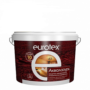 Аквалазурь EUROTEX  белый ( 9 кг) – фото