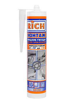 Клей жидкие гвозди RICH белые (310 мл) – фото