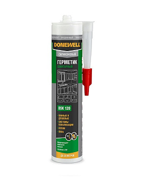 Герметик DoneWell силик. санитарный бесветный (260 мл) – фото