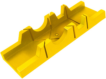 Стусло пластиковое, 300х65 мм, фигурн, желтое – фото