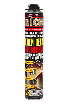 Клей-пена монтажная RICH (840гр) ПРОФ – фото