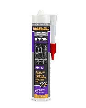 Герметик DoneWell силик. универс. белый (260 мл) – фото