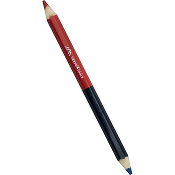 Карандаш строительный  двухцветный Vertextools – фото