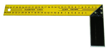 Угольник с алюмин. основан. - 35см – фото