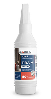 Клей ПВА -М универ. Экстра   (80гр)  Лакра – фото