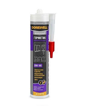 Герметик DoneWell силик. универс. бесветный (260 мл) – фото