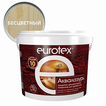 Аквалазурь EUROTEX  бесцветный ( 0,9 кг) – фото