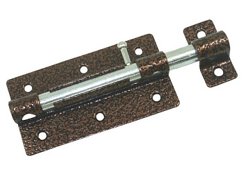 Задвижка дверная ЗД-09 пол. медь – фото