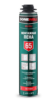 Пена монтажная DONEWELL 65 летняя (1000мл) ПРОФ – фото