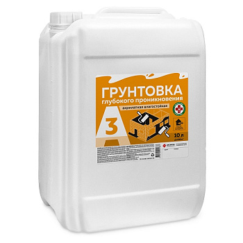 Грунтовка А3 глуб. проник. для нар. и вн.работ,10кг – фото Грунтовка А3 глуб. проник. для нар. и вн.работ,10кг – фото
