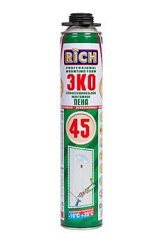 Пена монтажная RICH 45+ всесезонная (700гр) ПРОФ – фото